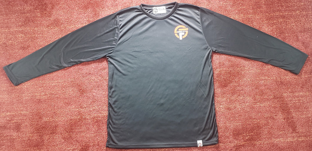 Long sleeve Athletic Gym Shirt ( Black )